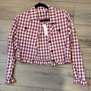 Capulet Red and White Checkered Jacket